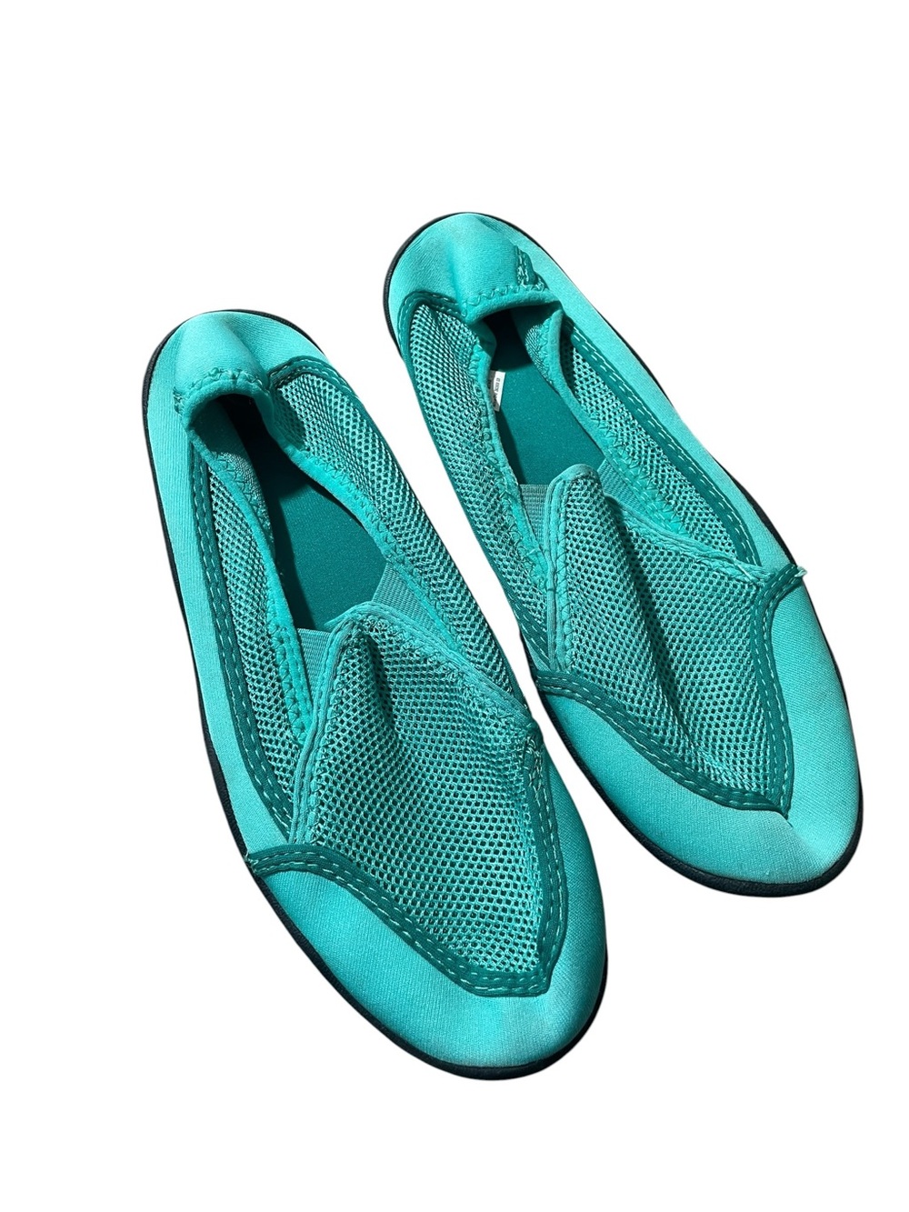 C22- Women’s Teal Mesh Slip-On Swim Shoes